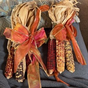 Decorative Indian Corn with Ribbons